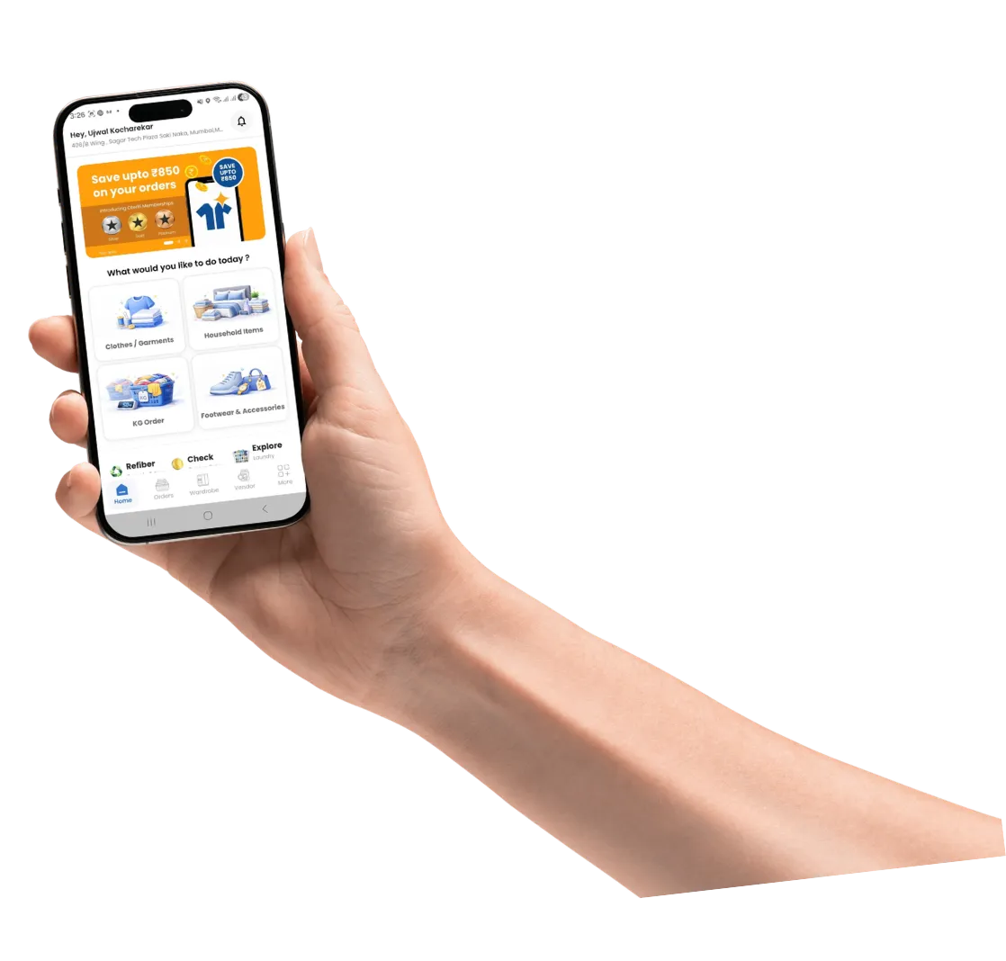 Oterri app in phone